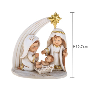 NativitaÃ¬ Con Cometa. Altezza 10.7 Cm - Pezzi 1 - 9,6X10,7X4,1cm - Bianchi Dino - Articoli Natalizi