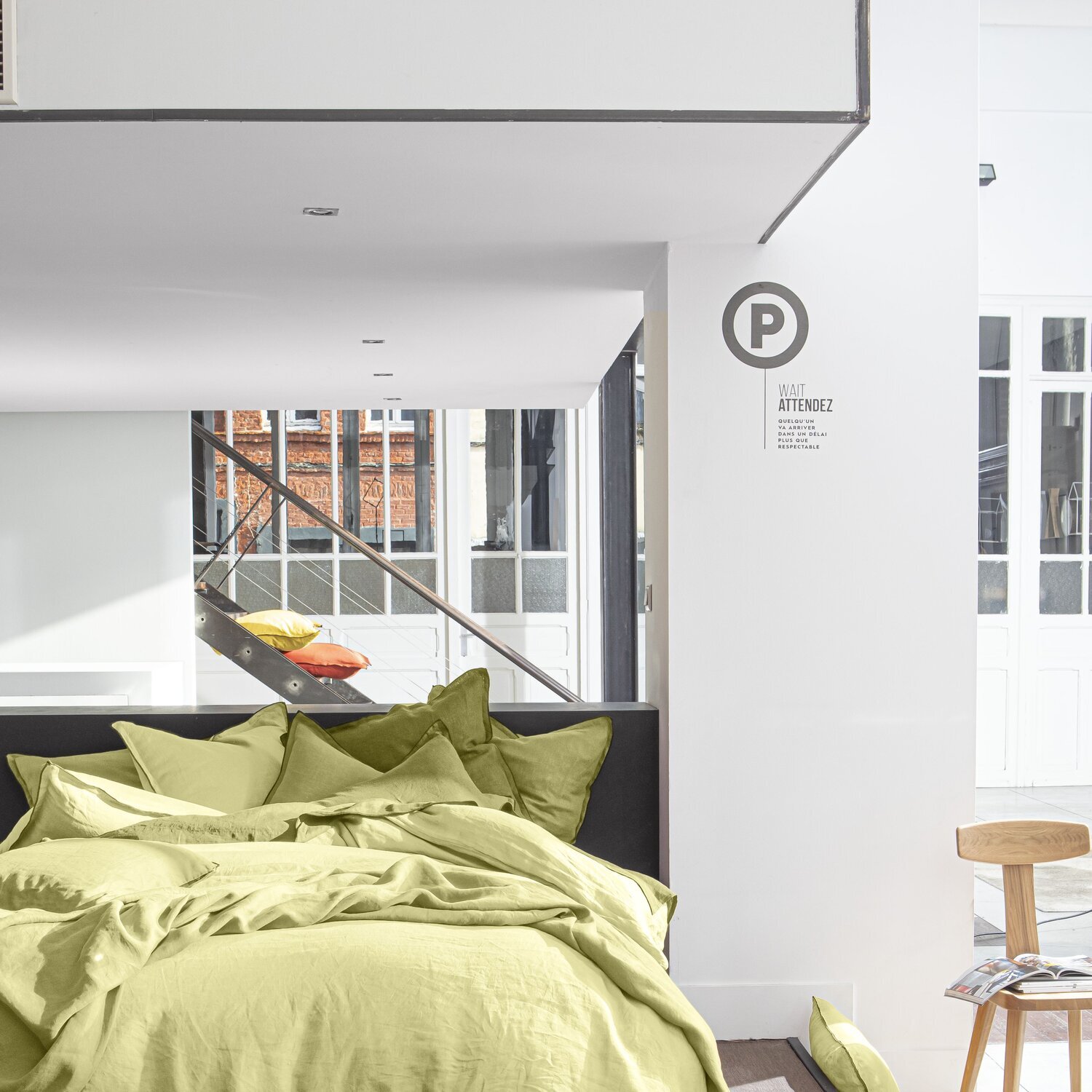 Parure Housse De Couette 3pcs 100% lin LavÉ 160g Beurre