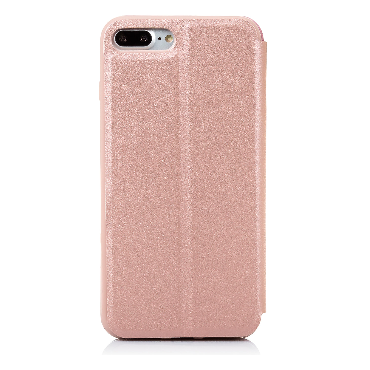 DAM CUSTODIA A LIBRO CON CHIUSURA MAGNETICA A FINESTRA Iphone 7 Plus/ Iphone 8 Plus 8x1x15 Cm. Colore: oro rosa