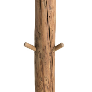 SANDY - Porte-manteau marron naturel bois Pin recyclé