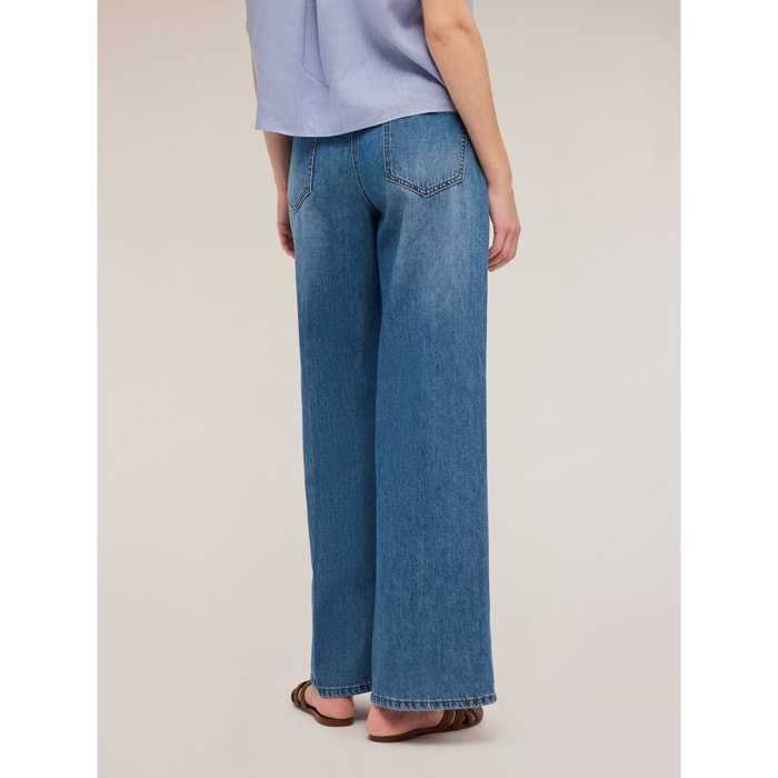 Motivi - Jeans wide leg light blue - Azzurro