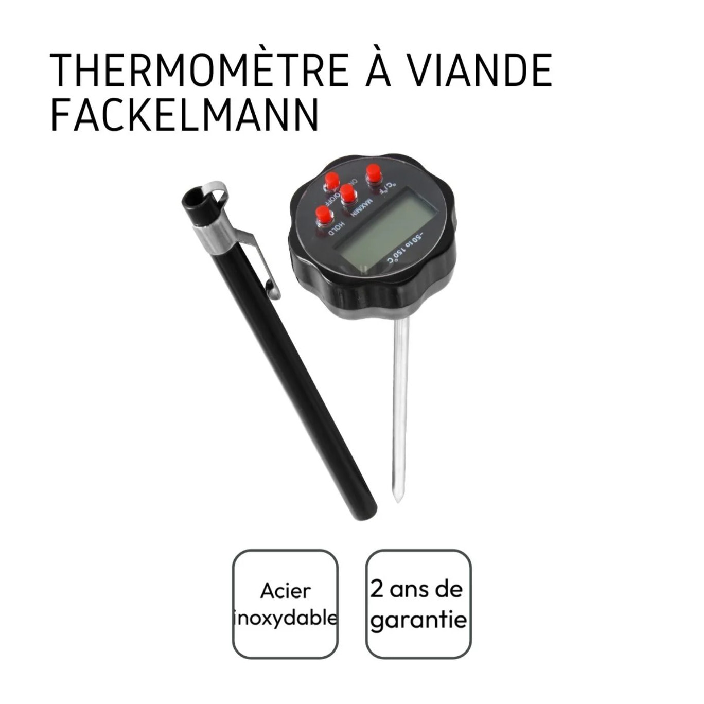 Thermomètre de cuisson digital Fackelmann