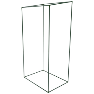 Serra Per Orto Giardino Terrazzo Balcone Senza Ripiani Struttura Metallo Verniciato Telo Trasparente PVC Con Porta Avvolgibile Apertura 95x70x190 Cm