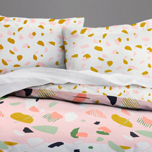Parure housse de couette 3pcs 100% coton 57fils marbree