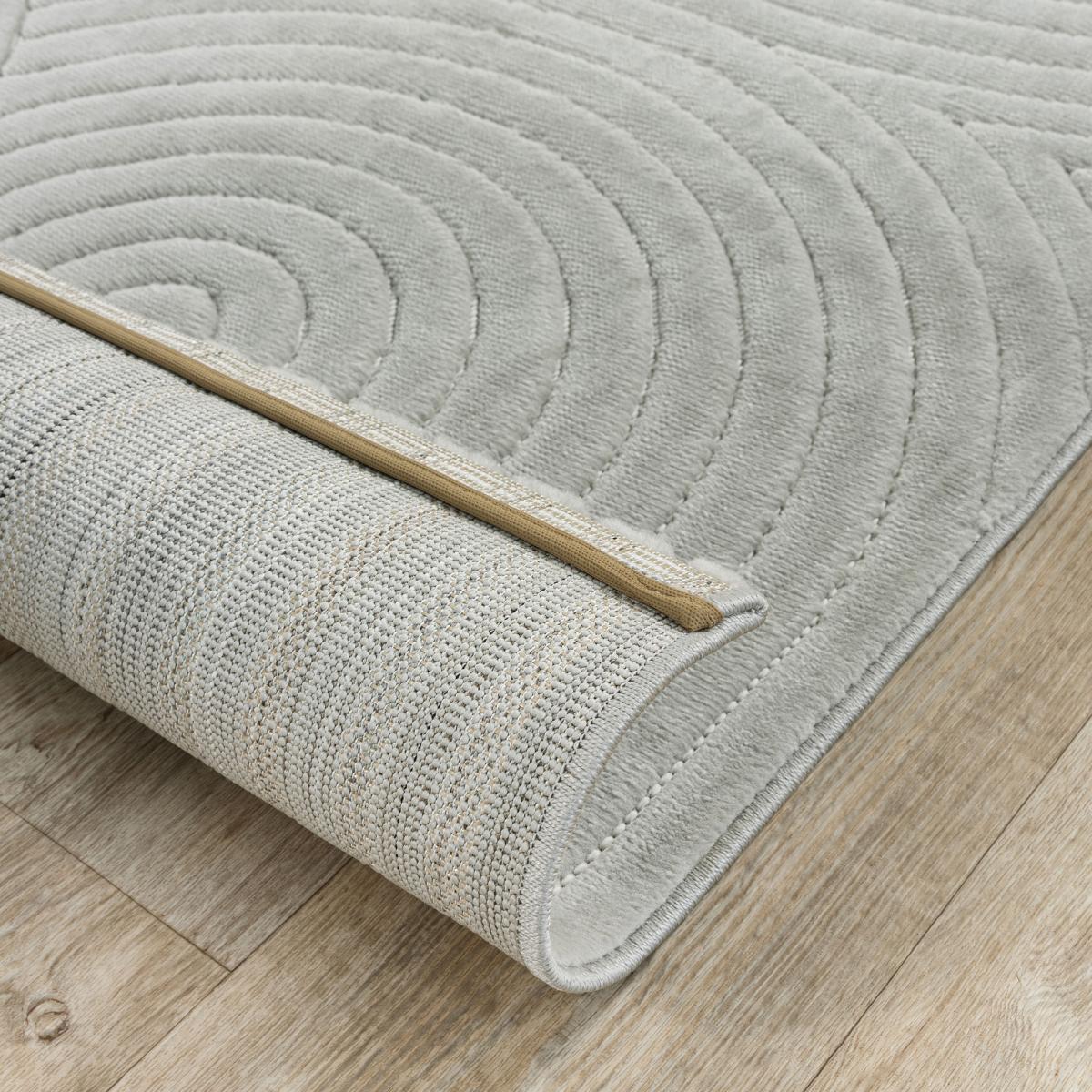 Tapis intérieur extérieur en relief ton sur ton FIRU
