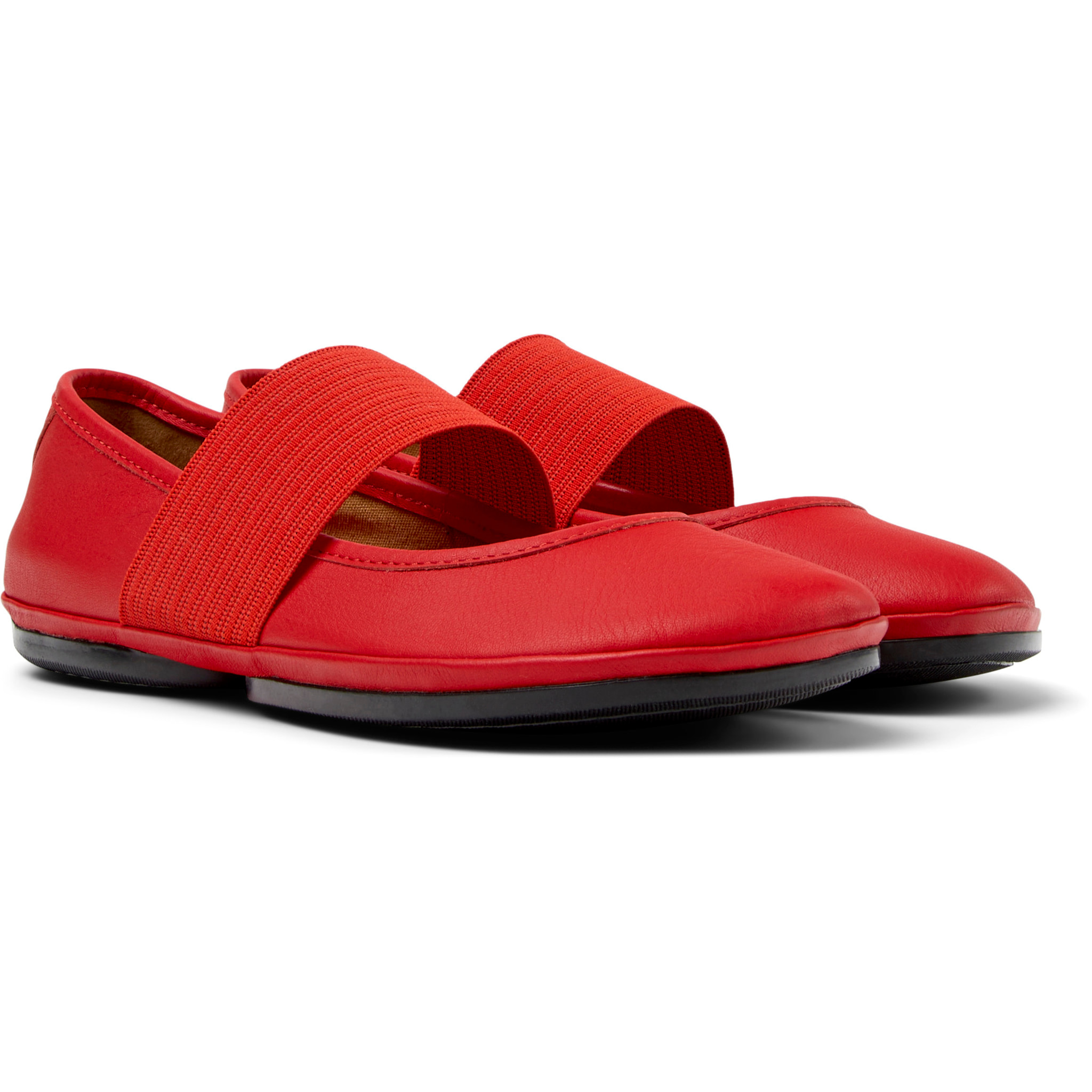 Ballerine - CAMPER Right Nina - Rosso - Pelle liscia