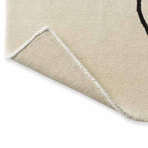 Tapis salon et chambre fait main en laine motif géométrique OLKA