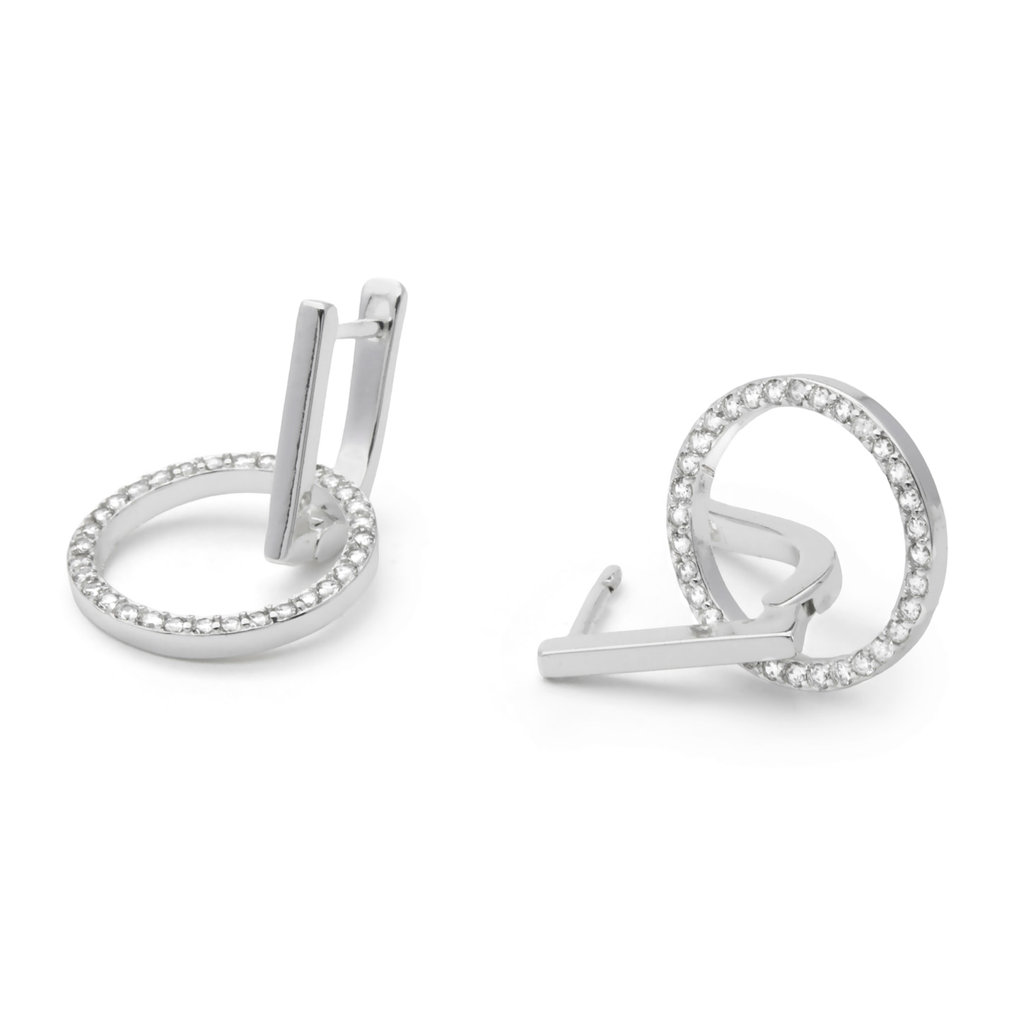 Pendientes Lally acabado plata