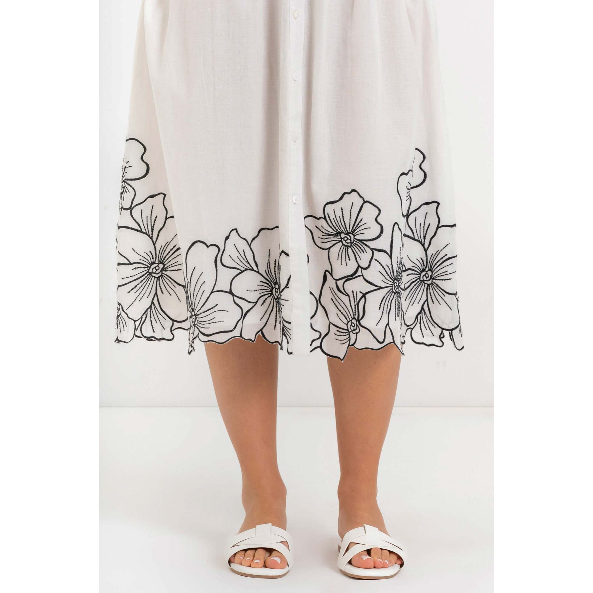 Kocca - Abito a camicia da donna in cotone con motivo floreale Donna