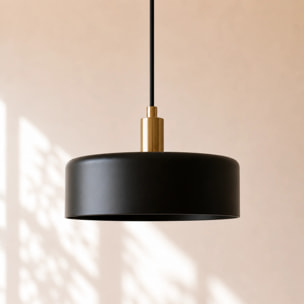 Suspension en métal noir D35 cm - Nox