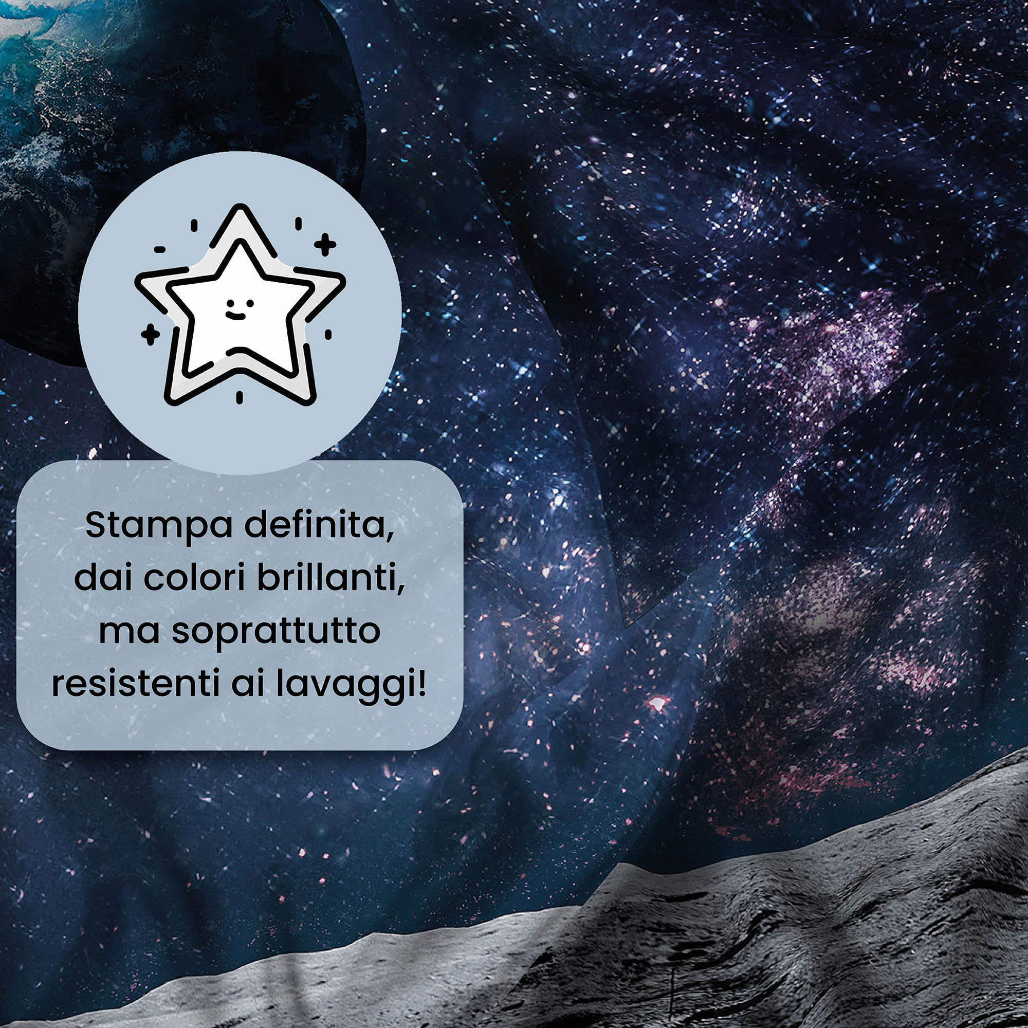PARURE COPRIPIUMINO GOODNIGHT - STAMPA DIGITALE 100% Microfibra