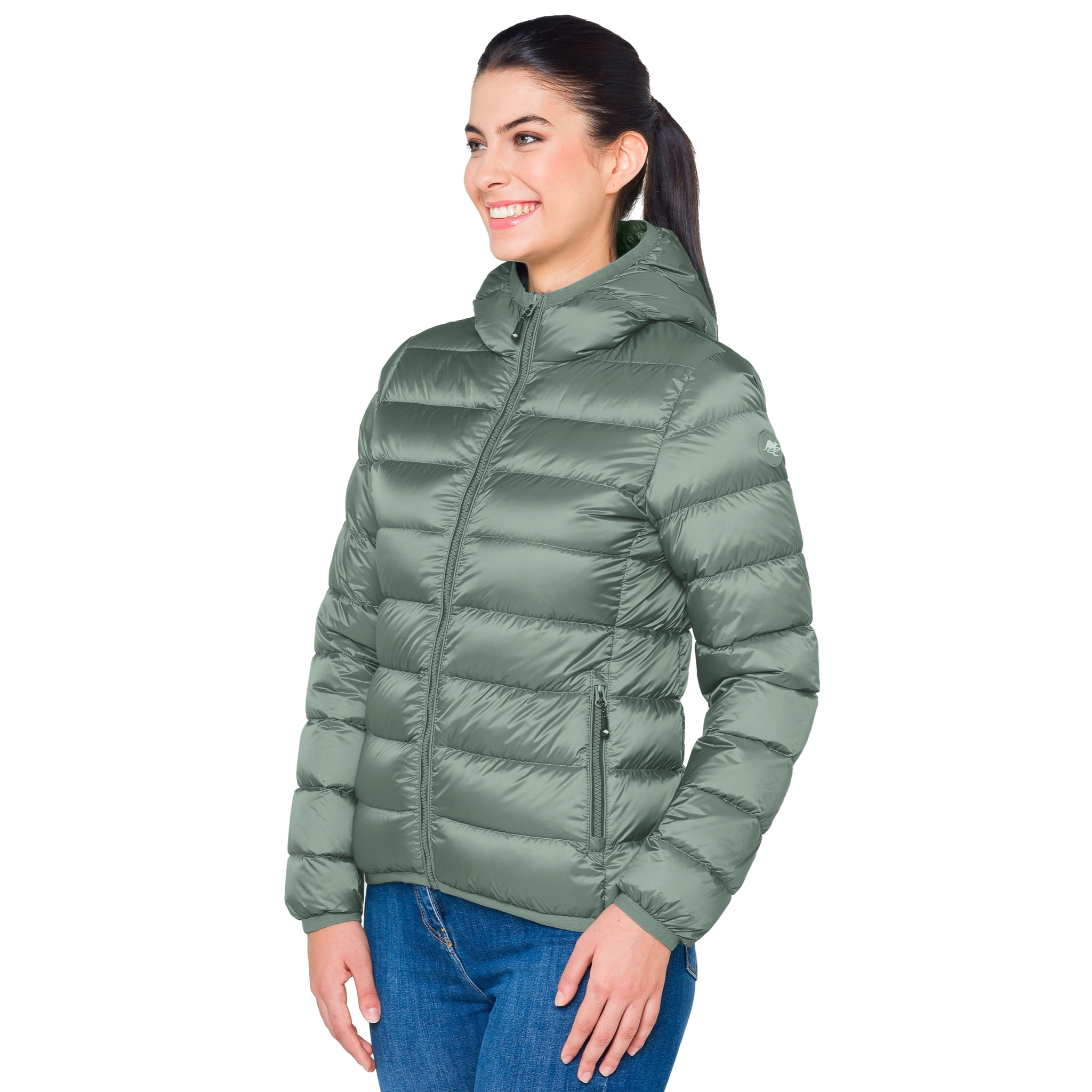 Plumífero Hot Buttered 100% plumón de ganso Chloe Matcha Vert