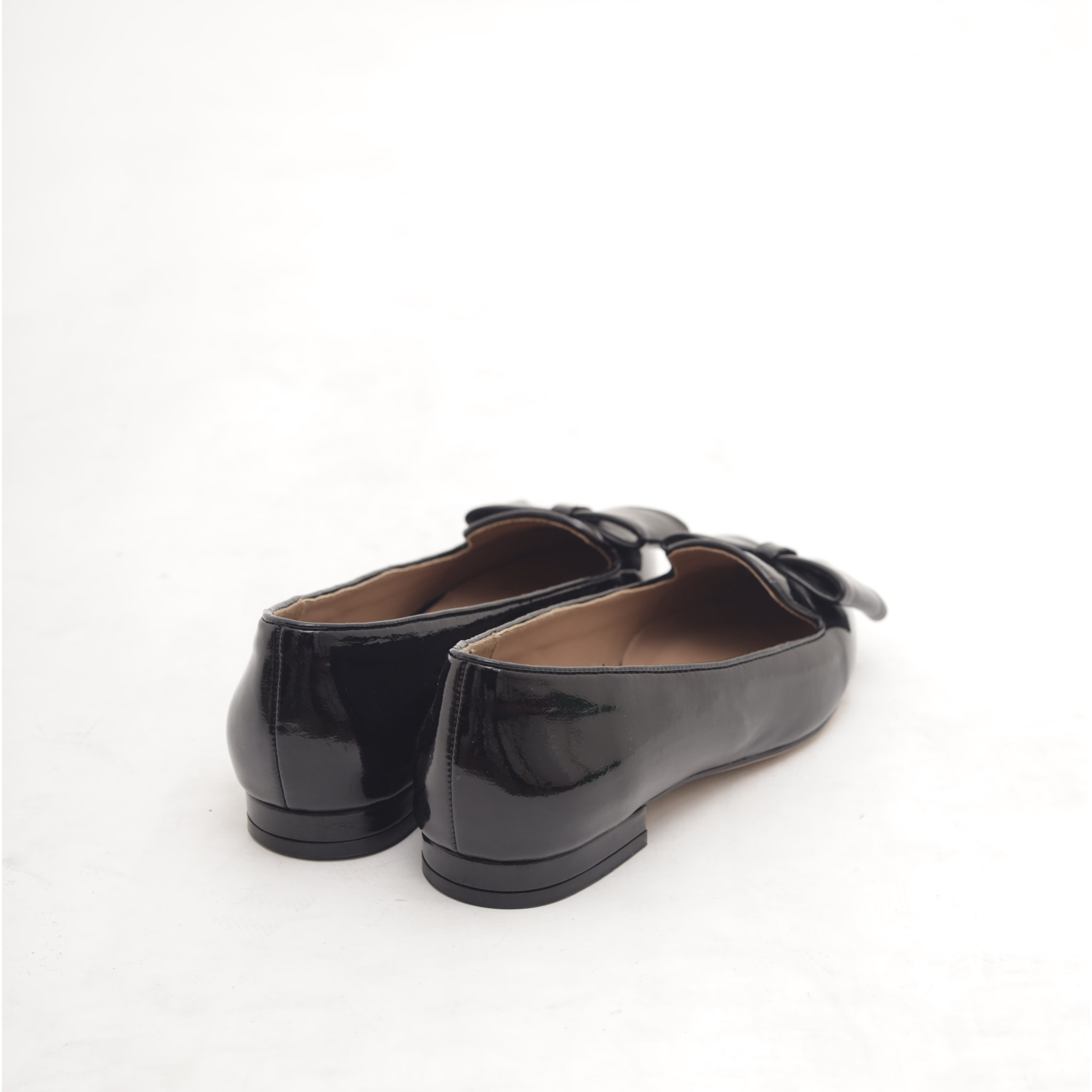 DECOLLETE FLAT FIOCCO NERO