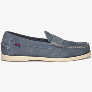 Sebago - Docksides Uomo Blu - Dan Boat Flesh Out