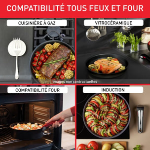 Batterie de cuisine TEFAL Ingenio Generous Cook 8pcs