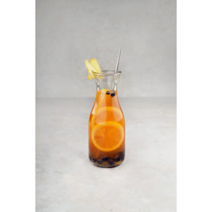 Lot de 4 pailles en inox avec goupillon 24 cm Fackelmann Bar Concept