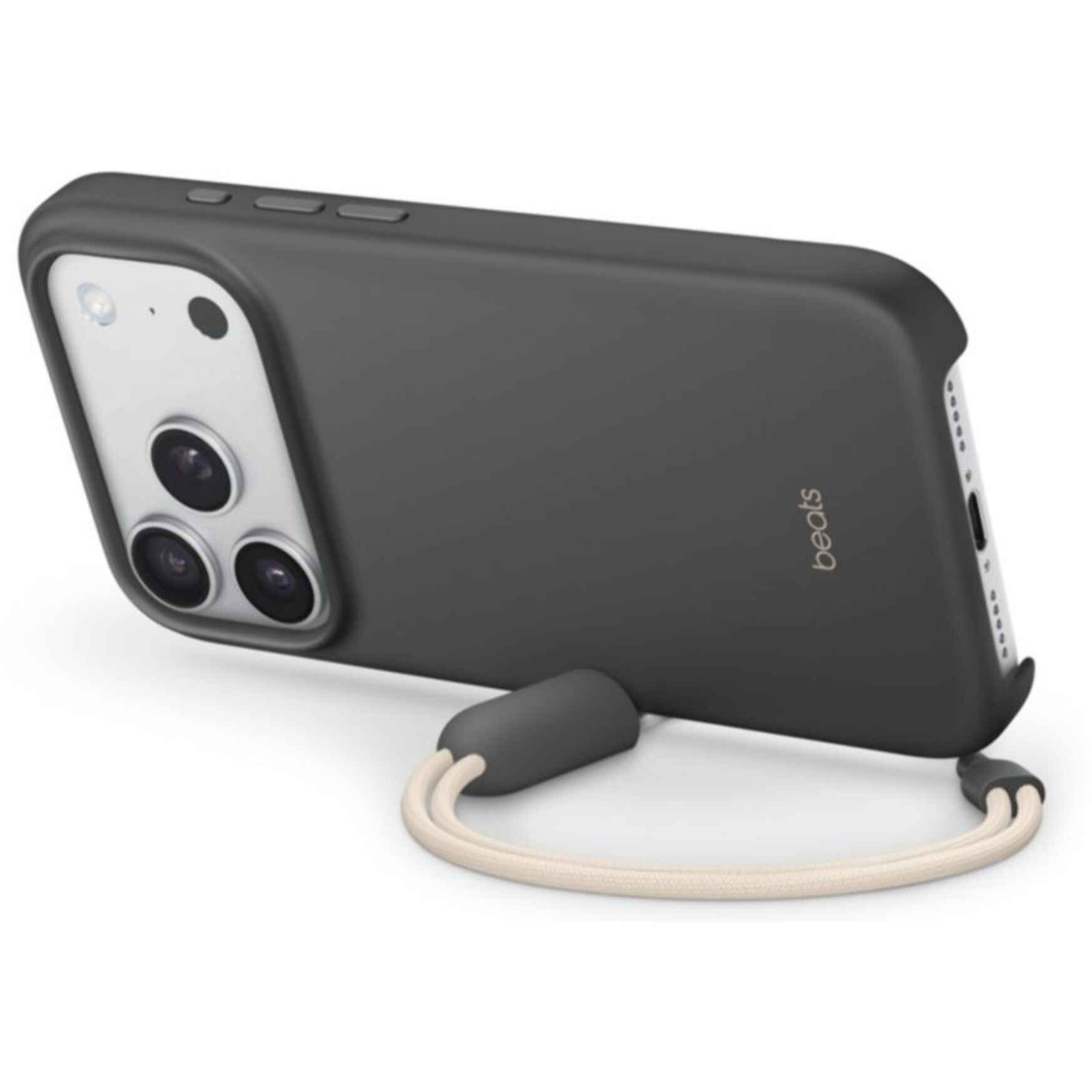 Coque BEATS iPhone 17 Pro Magsafe stand Gris granite