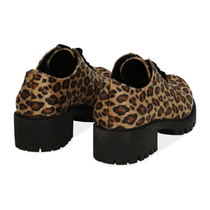 Stringate leopard in eco-cavallino