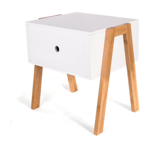 CHEVET EMPILABLE BLANC