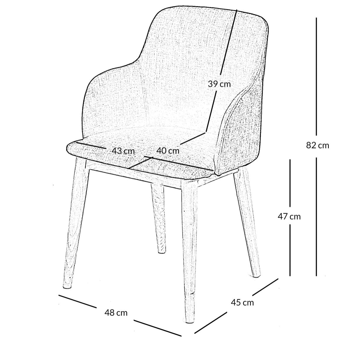 Fauteuil gris foncé