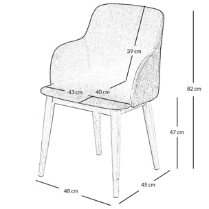 Fauteuil gris foncé