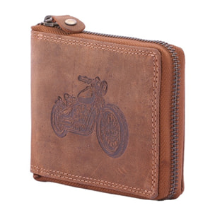 Portafoglio uomo in vera pelle - Modello False - Casual - 9.5 x 12.5 x 2.5 cm