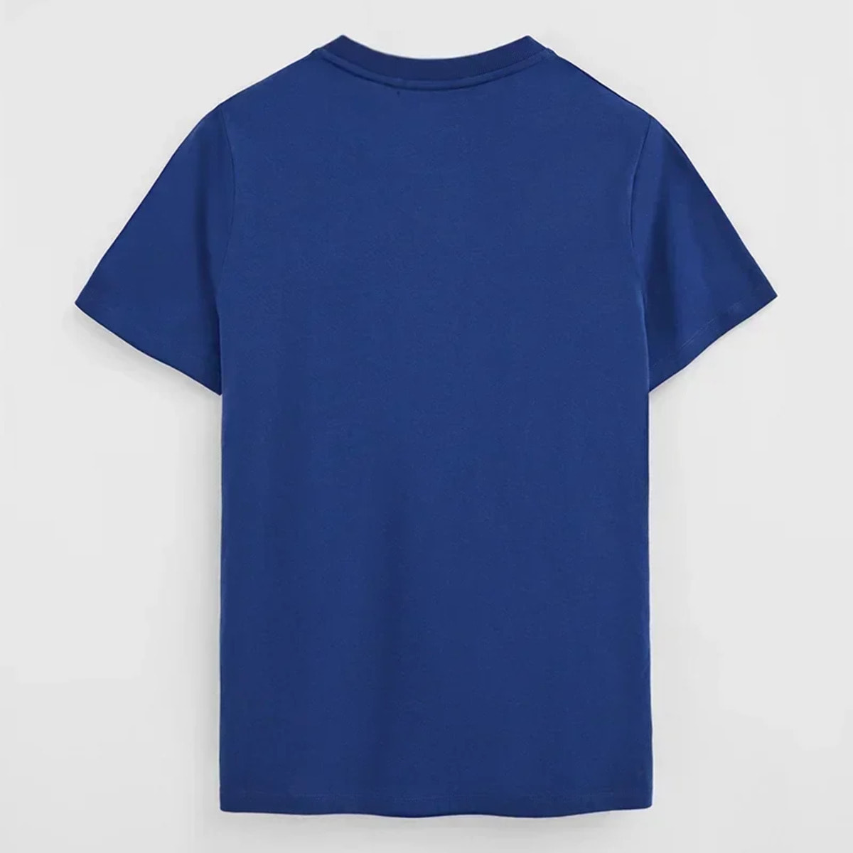 Camiseta azul royal de manga corta y bordado Rigby Go