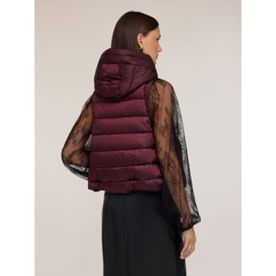 Motivi - Gilet con cappuccio imbottito - Viola