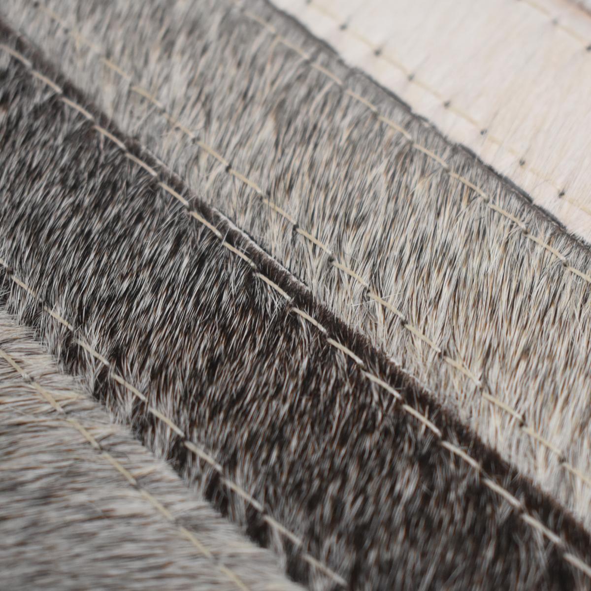 Tapis en cuir assemblé et cousu à la main JIHI