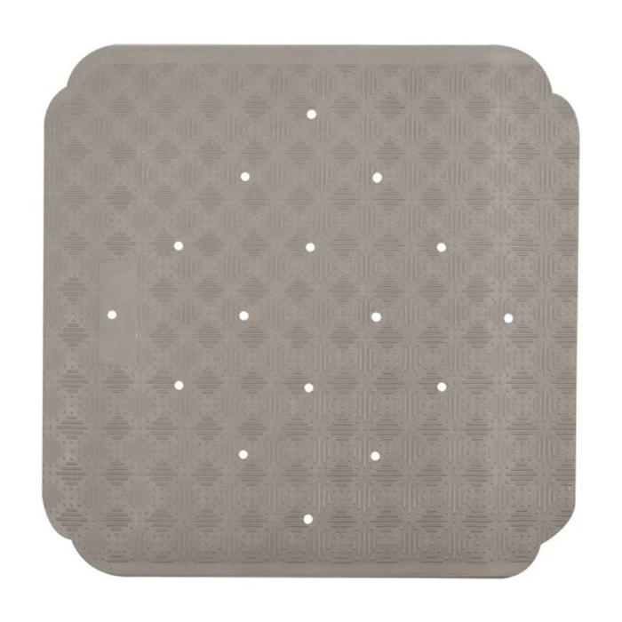 Tapis Fond de douche Caoutchouc RUBY 53x53cm Taupe Spirella
