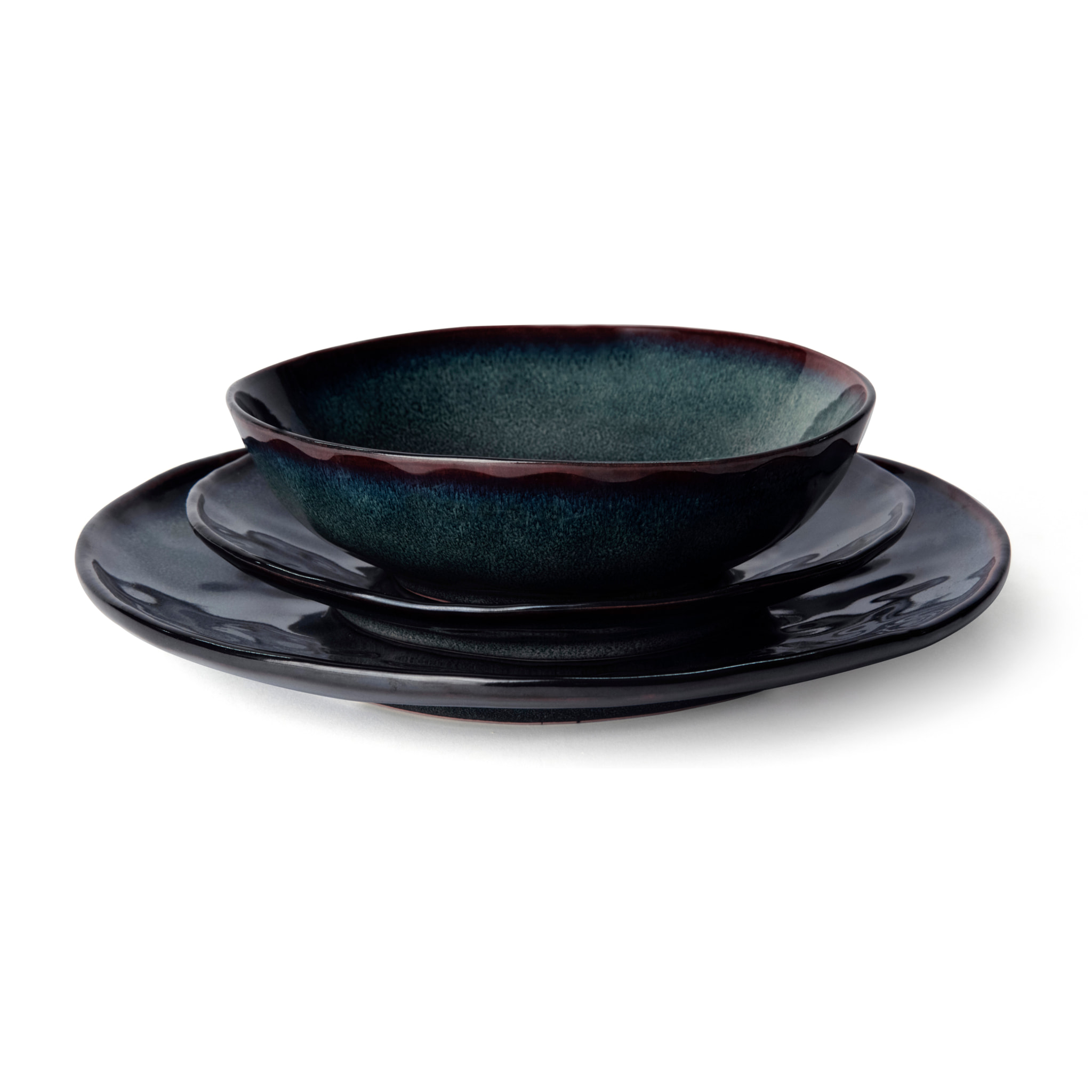 Servizio piatti 12 pezzi Excelsa Artisan blu, stoneware, blu