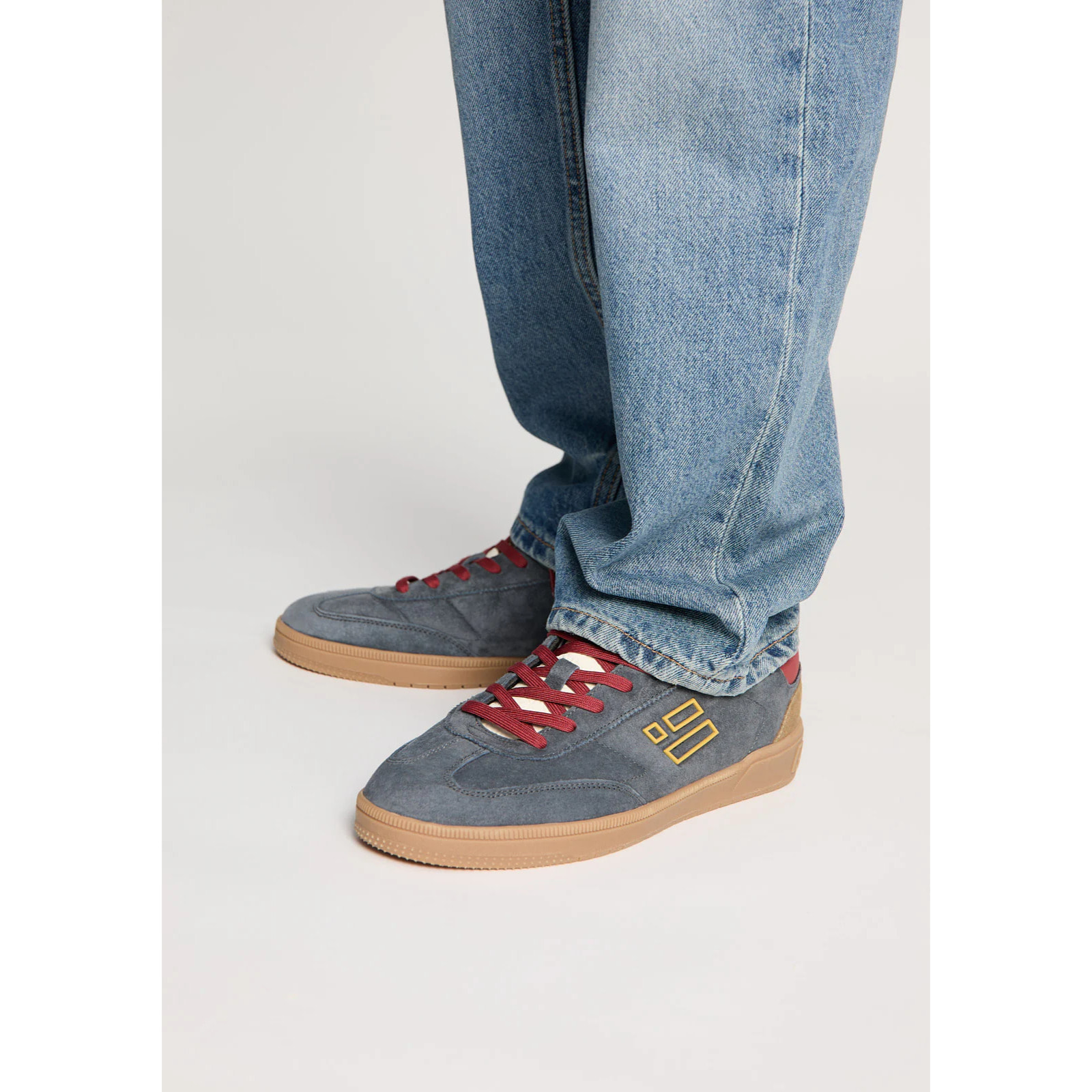 Zapatillas Deportivas de Hombre de Piel Con Forro Técnico Rebel Basic Flag Azul Marino