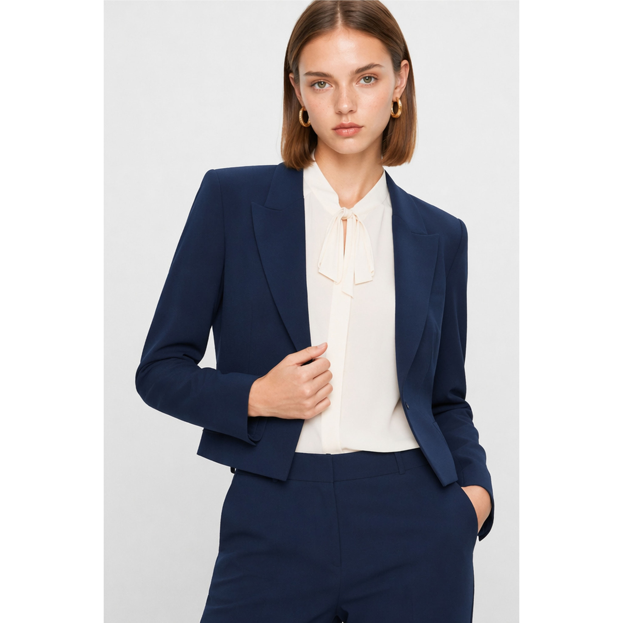 Kocca - Giacca sartoriale da donna corta con revers classici Donna