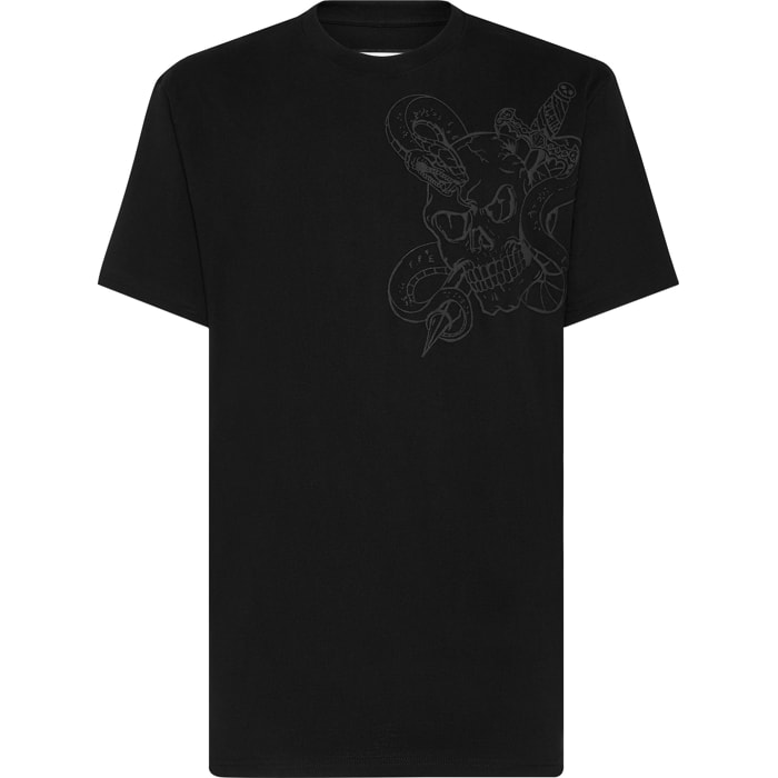 PHILIPP PLEIN T-Shirt Round Neck SNAKE