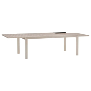 Table de jardin 12 places Evasion extensible beige lin