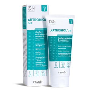 ISN - ARTROBIOL Gel - Confort articulaire et musculaire - Gel de massage chauffant - Effet apaisant - Tube 100 ml