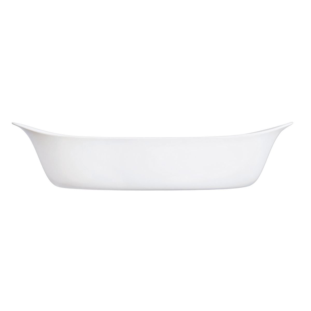 Plat à four ovale blanc 38X23cm Smart Cuisine Carine 250°C  - Luminarc - Opale culinaire extra léger et résistant