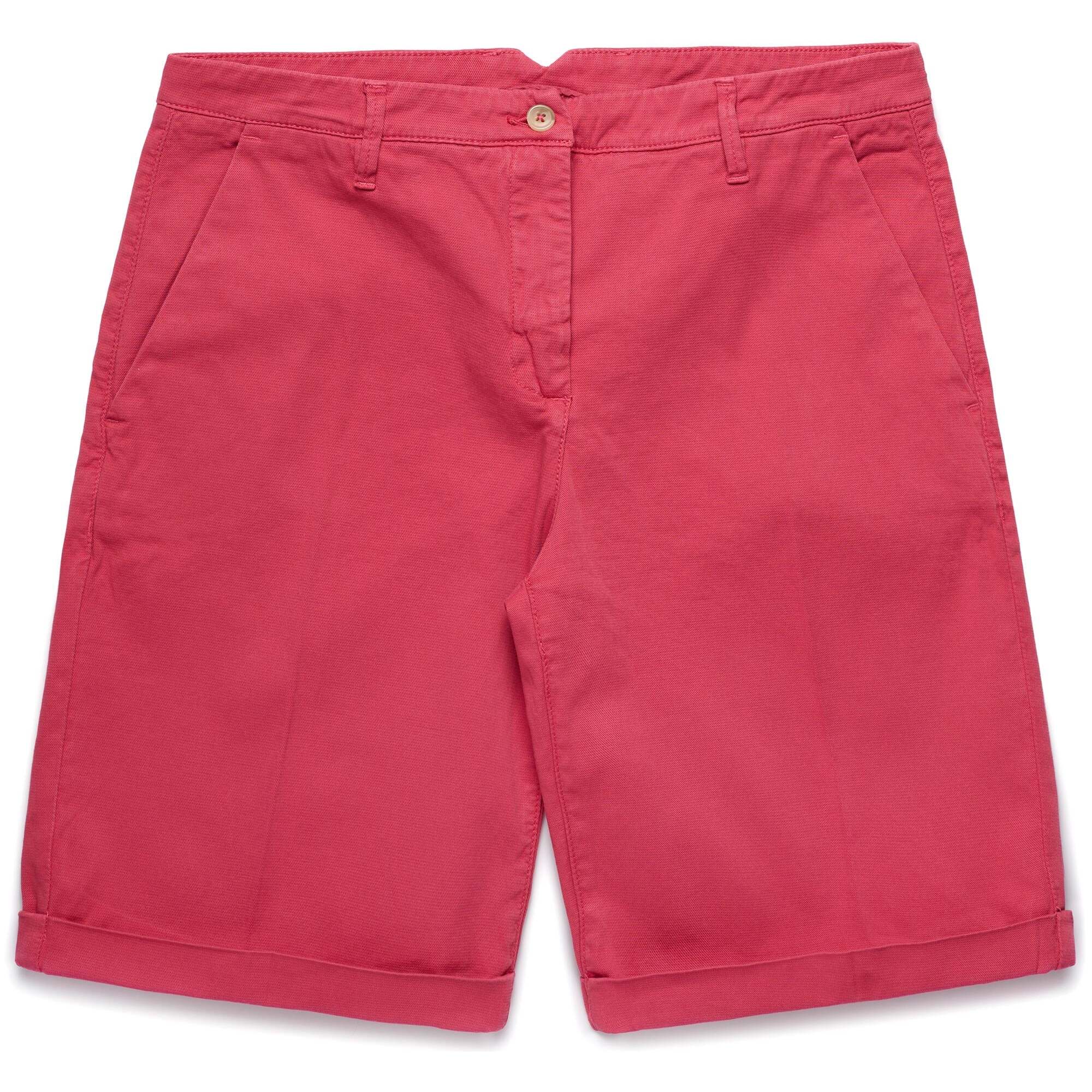 Kappa - Pantaloni Corti Donna Rosso - Chrissie