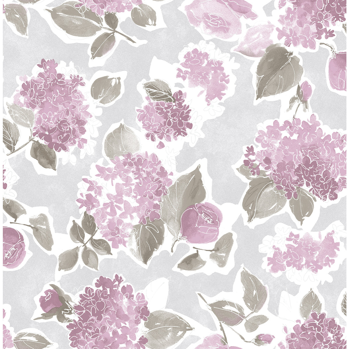 White & White Completo letto matrimoniale Azelia 100% cotone Rosa