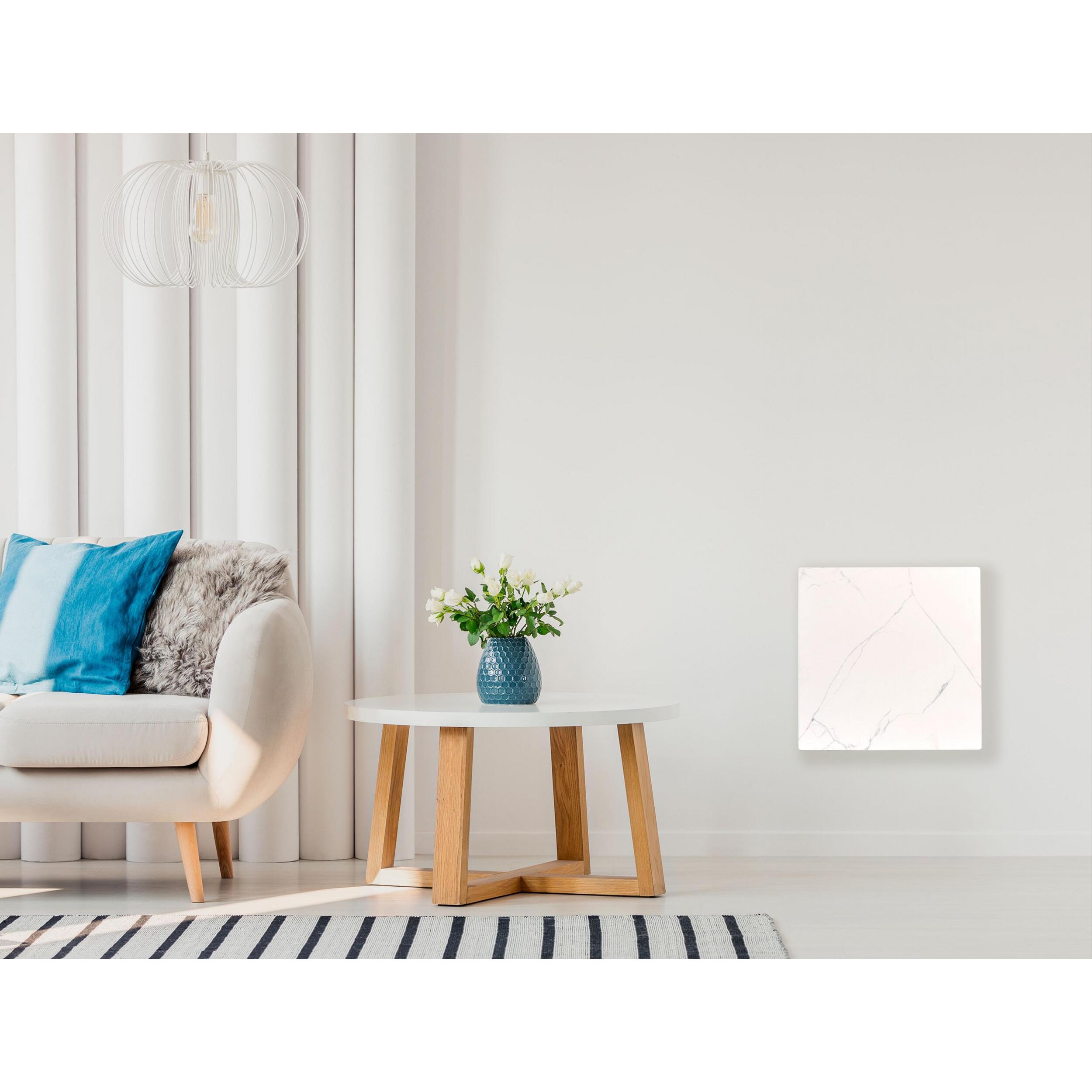 Émetteur thermique avec façade en céramique à finition marbrée 500   W