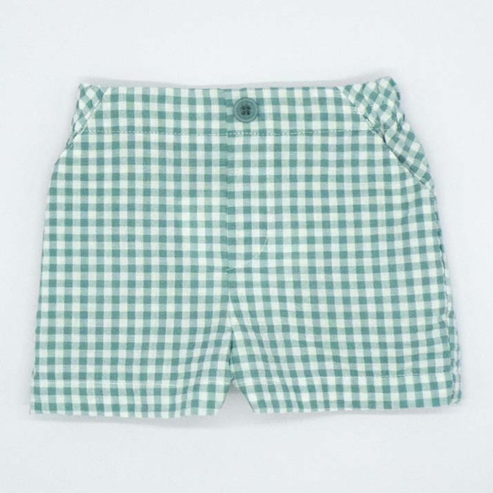 BERMUDA CUADRO VICHY VERDE