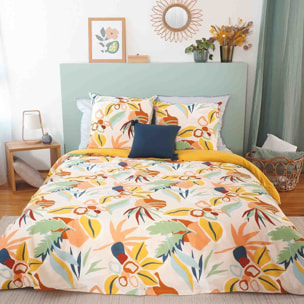 Parure Housse De Couette 2pcs 100% Coton 57 Fils Lucia