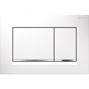 Pack WC Bati-support Geberit + WC Swiss Aqua Technologies sans bride + abattant SoftClose + plaque blanche (Geb SAT Infinitio-H)