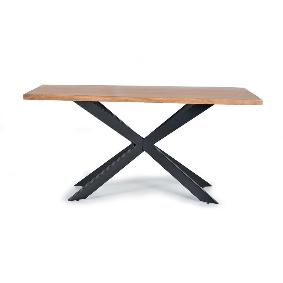 Table à manger - bois d'acacia et métal