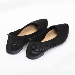 Ballerine in tessuto traforate