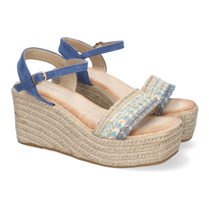 Sandalia de Cuña de Yute para Mujer, Comodas y Elegantes, Diseño Moderno