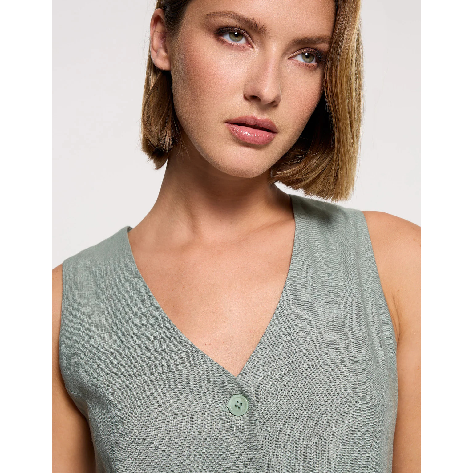 Top Chaleco Caqui Claro - Moti