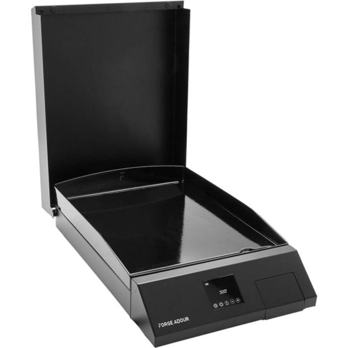 Plancha électrique FORGE ADOUR COOKING noir à poser, 57x39 cm