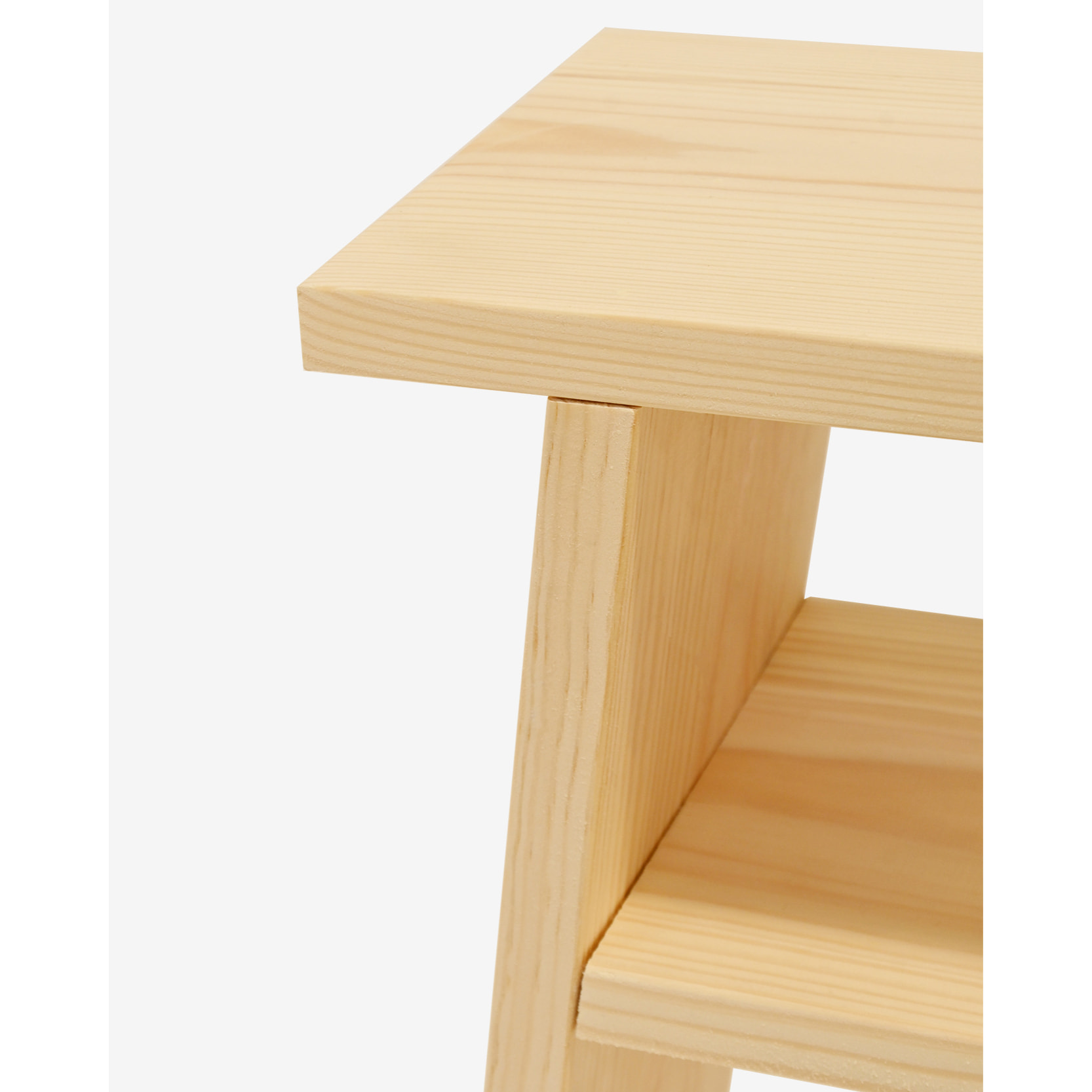 Table basse en bois massif ton naturel 60x20cm Hauteur: 60 Longueur: 30 Largeur: 20