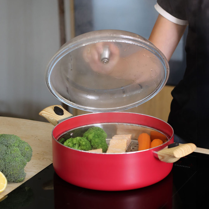 Set culinaire multiusage en aluminium - compatible induction COLORAMA